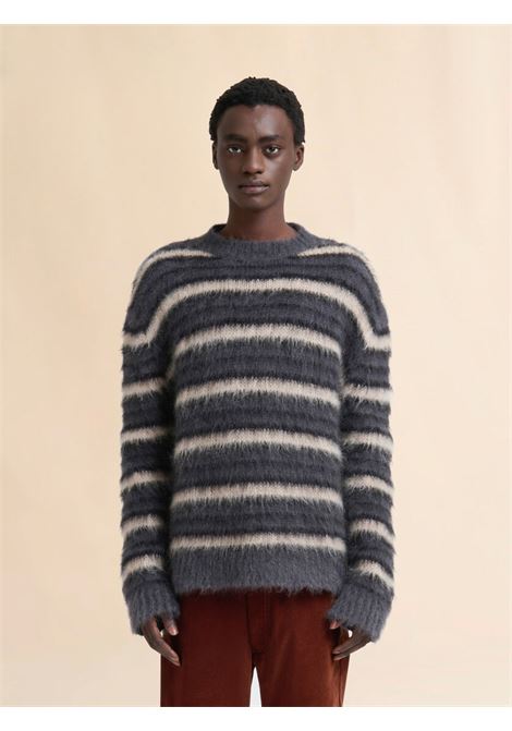 maglione mohair uomo grigio scuro MARNI | GCMG0161Q0 UFU174RGN77